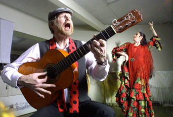 Flamenco Dancer and Guitarist