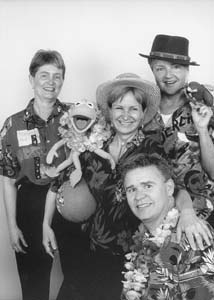 Sally Gray, Susan Parrish, Claire Moore and Jim Kotaska